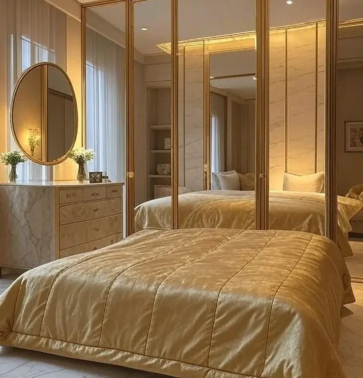 غرف نوم مودرن كاملة بالدولاب والتسريحة غرفة فاخرة